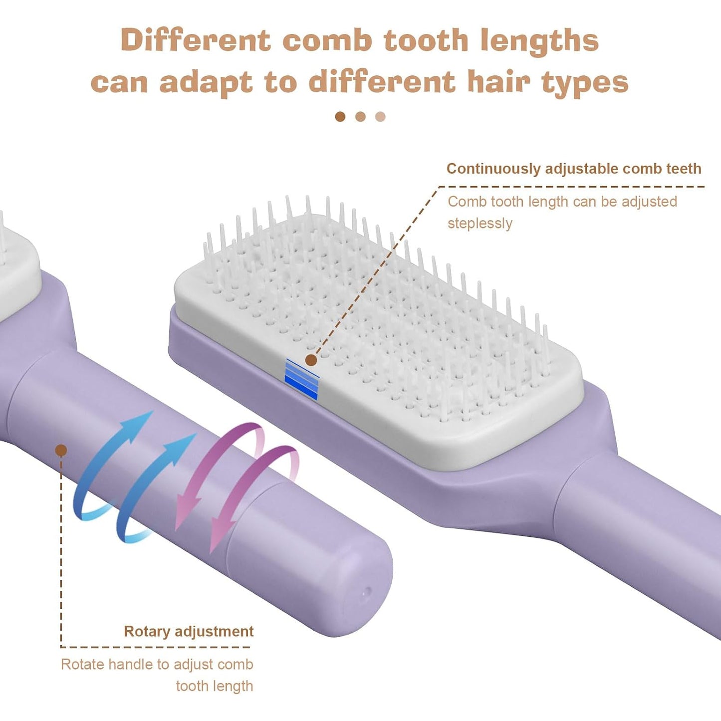 Self-Cleaning Hair Brush