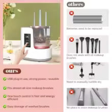 Automatic Makeup Brush Cleaner
